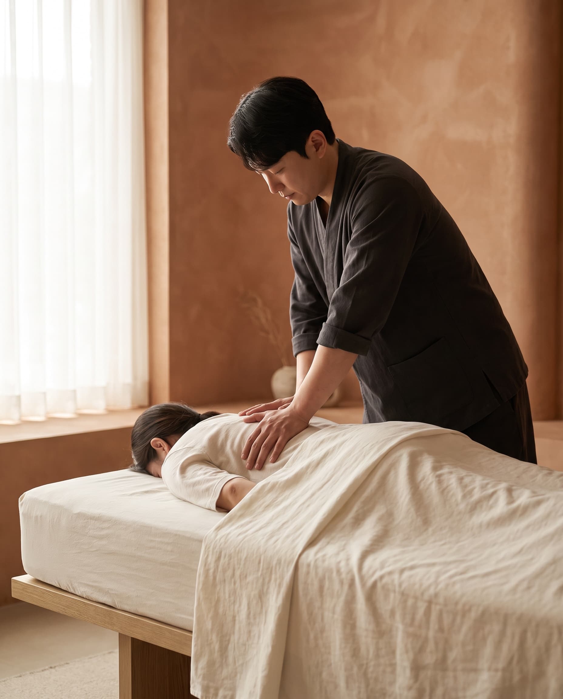 온더한의원 추나요법 — 몸의 결을 따라 정렬을 살피는 손길